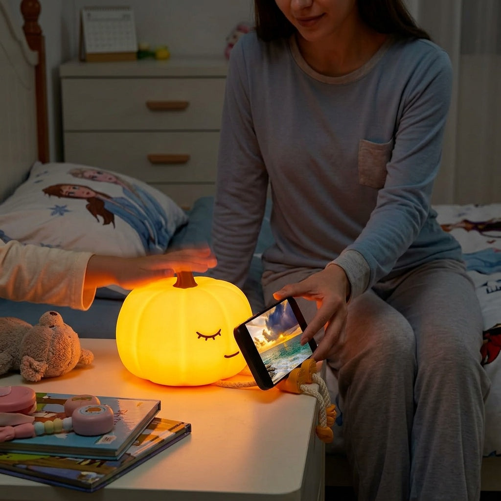 Pumpkin Night Light - Warm Ambient Glow